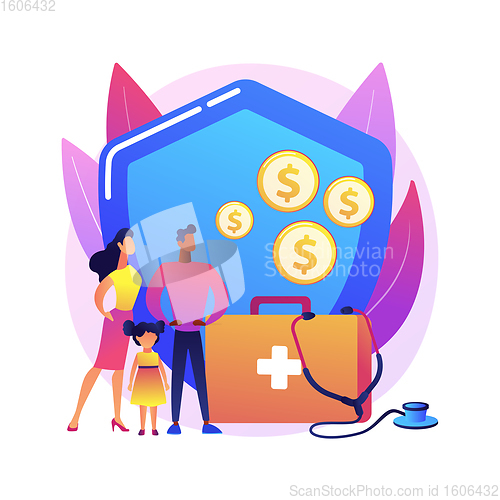 Image of Emergency support fund abstract concept vector illustration.