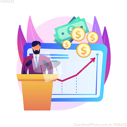 Image of Government spending abstract concept vector illustration.