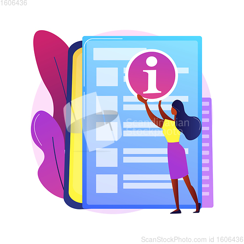 Image of Customer service guide abstract concept vector illustration.