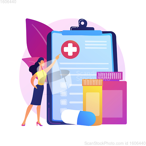 Image of Health insurance abstract concept vector illustration.