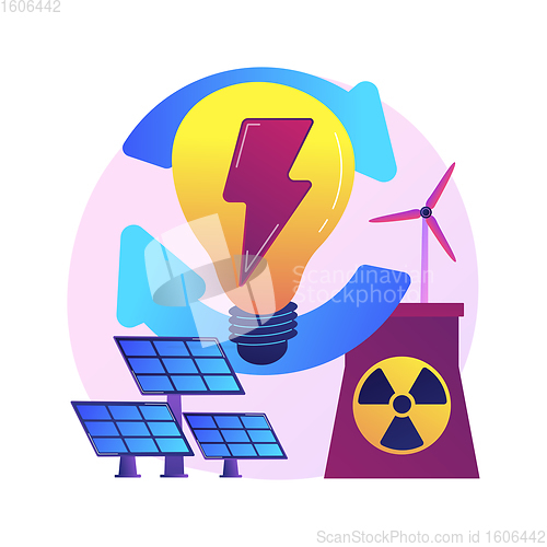 Image of Alternative energy vector concept metaphor