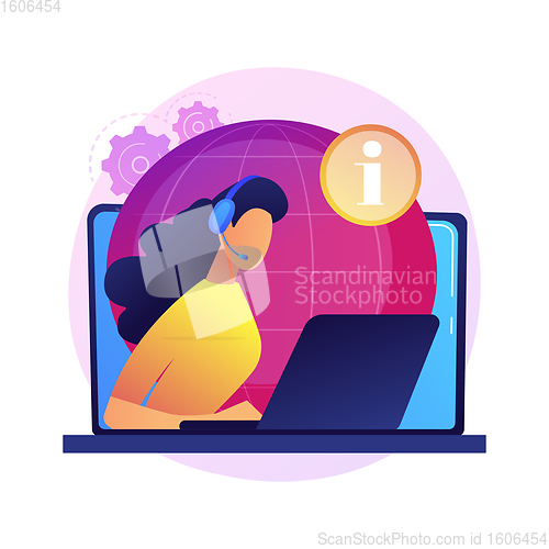 Image of Outsourcing abstract concept vector illustration.
