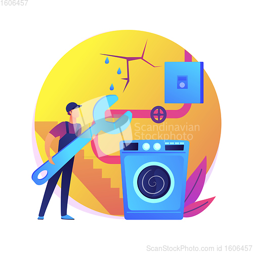 Image of Basement services abstract concept vector illustration.