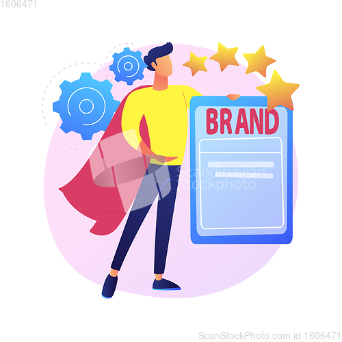 Image of Personal branding abstract concept vector illustration.