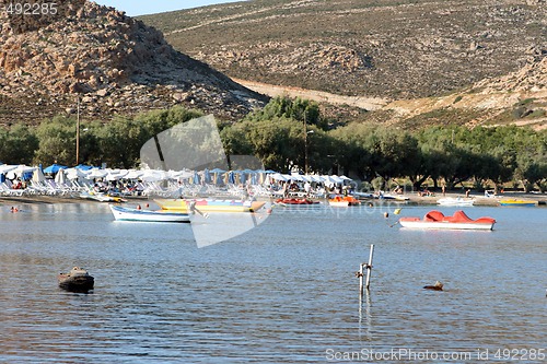 Image of boats and beach