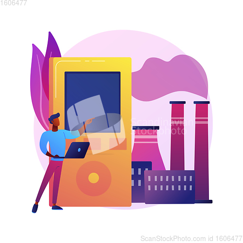 Image of Air quality control abstract concept vector illustration.