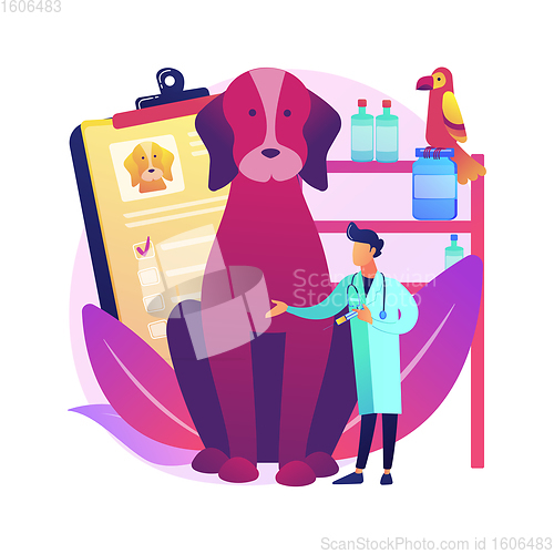 Image of Vet clinic abstract concept vector illustration.