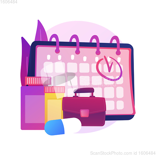 Image of Sick leave abstract concept vector illustration.