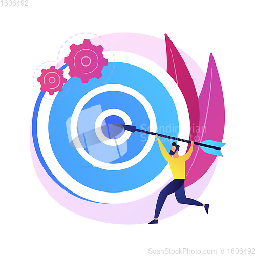 Image of Focus abstract concept vector illustration.