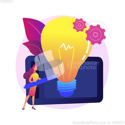 Image of Industrial design abstract concept vector illustration.