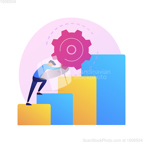Image of Persistence abstract concept vector illustration.