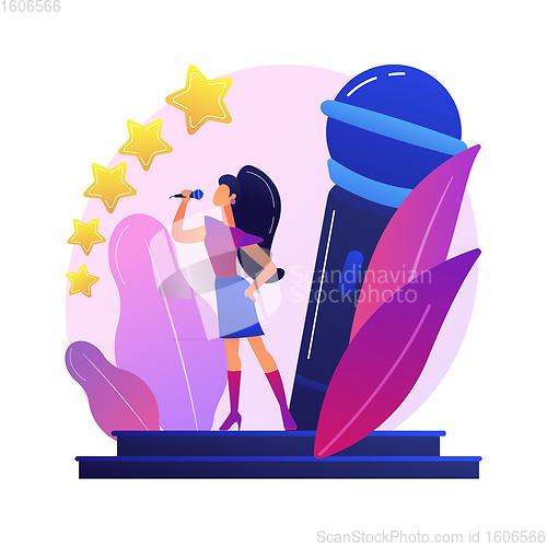 Image of Popular music abstract concept vector illustration.