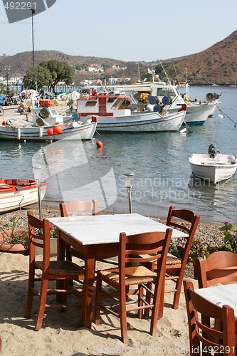 Image of boats and restaurant