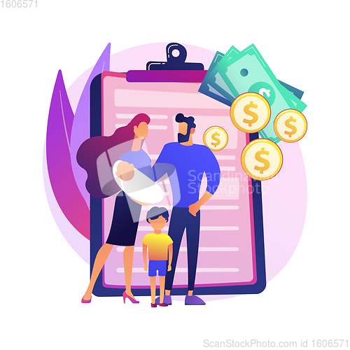 Image of Social assistance abstract concept vector illustration.