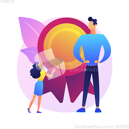 Image of Honour abstract concept vector illustration.