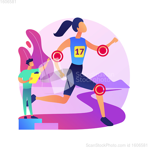 Image of Sport medicine abstract concept vector illustration.