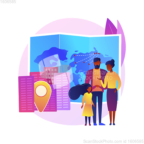 Image of Diaspora abstract concept vector illustration.