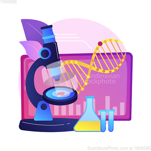 Image of Biotechnology abstract concept vector illustration.