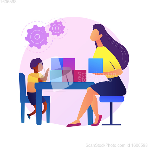 Image of Social-emotional development abstract concept vector illustration.