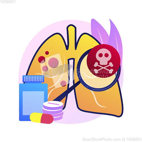 Image of Lower respiratory infections abstract concept vector illustration.