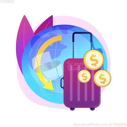 Image of Repatriation grant abstract concept vector illustration.