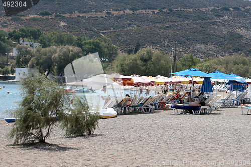 Image of umbrellas on beach