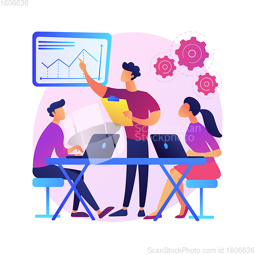 Image of Workplace culture abstract concept vector illustration.