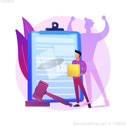 Image of Emancipation abstract concept vector illustration.