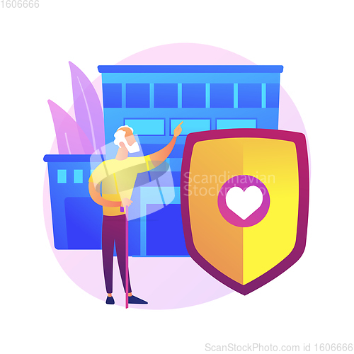 Image of Social services abstract concept vector illustration.