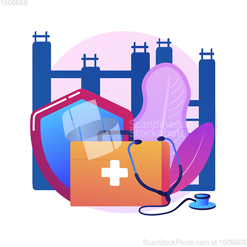 Image of Occupational health abstract concept vector illustration.