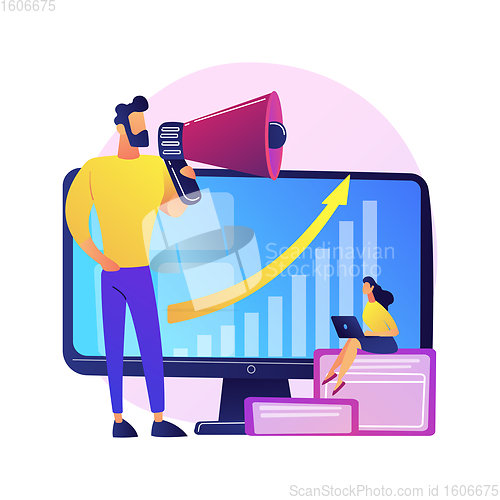 Image of Venture investment abstract concept vector illustration.