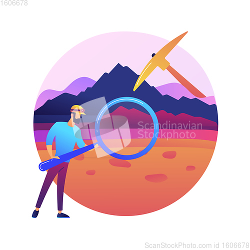 Image of Geology abstract concept vector illustration.