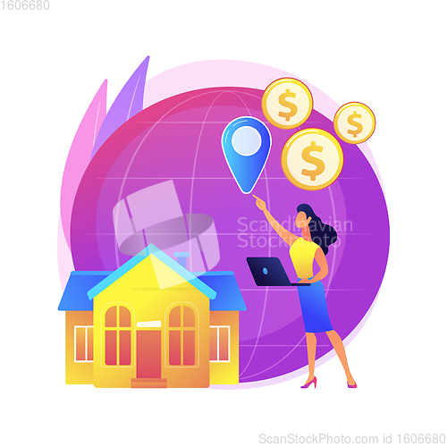 Image of International and non-resident taxes abstract concept vector illustration.