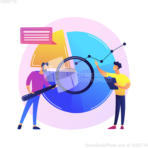 Image of Data initiative abstract concept vector illustration.