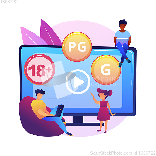 Image of Content rating abstract concept vector illustration.