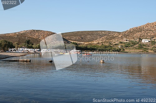 Image of beach in patmos island