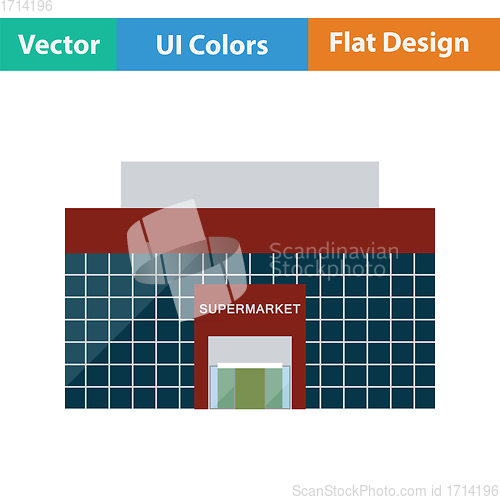 Image of Supermarket building icon