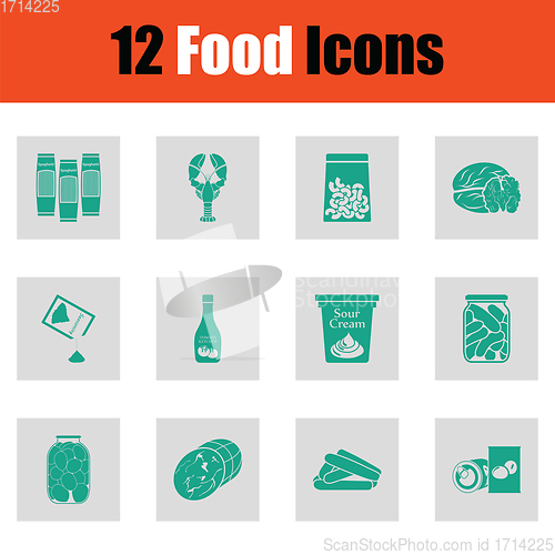 Image of Food icon set