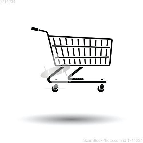 Image of Supermarket shopping cart icon