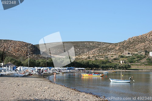 Image of beach in patmos island