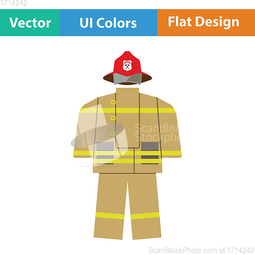 Image of Fire service uniform icon