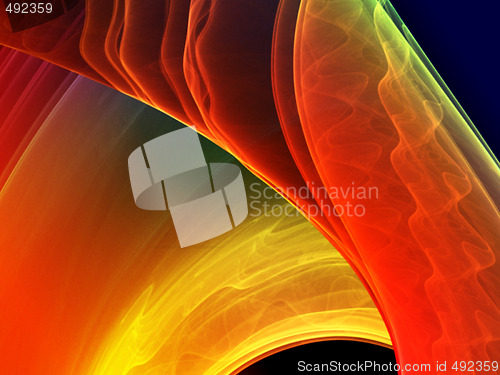 Image of Wavy glowing colors