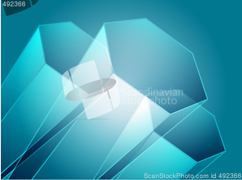 Image of Abstract geometric hexagon design