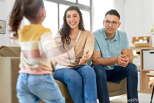 Image of happy family at home