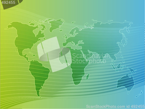 Image of Map of the world illustration