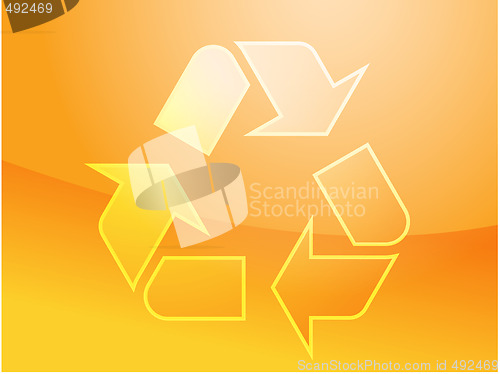 Image of Recycling eco symbol