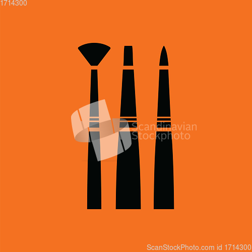 Image of Paint brushes set icon