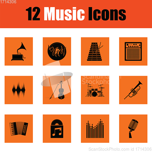 Image of Music icon set