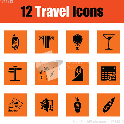 Image of Travel icon set