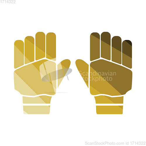 Image of Pair of cricket gloves icon